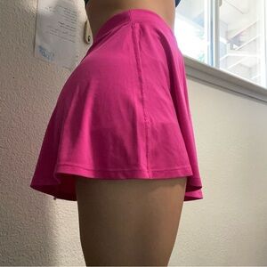 pink tennis skirt